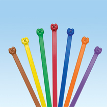 Cable Tie, Metal Barb, 12.0"L (305mm), Standard, Nylon, Red