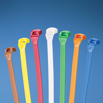Cable Tie, In-Line, 10.4"L (264mm), Intermediate, Nylon, Blue