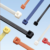 Cable Tie, 3.9"L (99mm), Miniature, Nylon, Gray