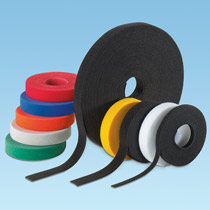Hook & Loop Roll, 15'L (4.6m), .33"W (8.4mm), Black