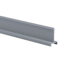 Solid Duct Divider Wall, PVC, 1.5"H X 6'