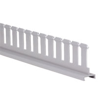 SLOTTED DUCT DIVIDER WALL, PVC, 3"H X 6' - Click Image to Close