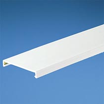 Duct Cover, Halogen Free, 0.5"W X 6', White