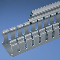 Slotted Hinged Duct,PVC,1.5"X2"X6',Light Gray Slotted Hinged Duct,PVC,1.5"X2"X6',Light Gray