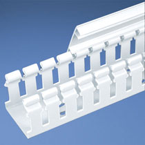 Slotted Hinged Duct,PVC,1.5"X2"X6',White Slotted Hinged Duct,PVC,1.5"X2"X6',White