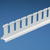 SLOTTED DUCT DIVIDER WALL, PVC, 4"H X 6'