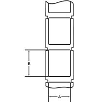 LS3E, Component Label, Adhesive Vinyl Cloth, 0.50"x0.28", WH