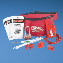 Electrician's Lockout Kit, Red, 1/ kt Electrician's Lockout Kit, Red, 1/ kt