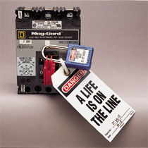 I-Line Circuit Breaker Lockout Device, Red I-Line Circuit Breaker Lockout Device, Red