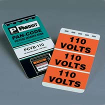 Safety Marker Book, 3.25"x1.50", 'Danger High Voltage', 3 mkr...