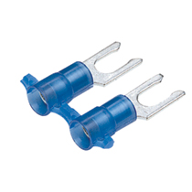 Locking Fork Terminal, nylon insulated, 16 - 14 AWG, #10 stud... Locking Fork Terminal, nylon insulated, 16 - 14 AWG, #10 stud...