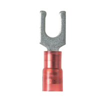 Locking Fork Terminal, wide tongue, nylon insulated, 22 - 18 ...