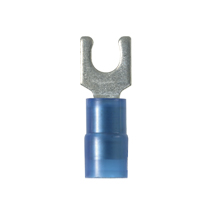 Short Locking Fork Terminal, nylon insulated, 16 - 14 AWG, #1... Short Locking Fork Terminal, nylon insulated, 16 - 14 AWG, #1...