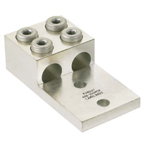 Aluminum Mechanical Lug, 2 Hole, 2 Barrel, 350 - 800 kcmil, 1... Aluminum Mechanical Lug, 2 Hole, 2 Barrel, 350 - 800 kcmil, 1...