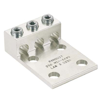 Aluminum Mechanical Lug, 4 Hole, 3 Barrel, #2 AWG - 600 kcmil...