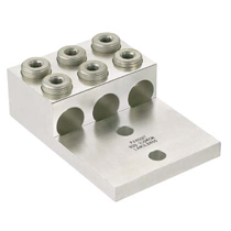 Aluminum Mechanical Lug, 2 Hole, 3 Barrel, 350 - 800 kcmil, 1... Aluminum Mechanical Lug, 2 Hole, 3 Barrel, 350 - 800 kcmil, 1...