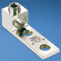Aluminum Mechanical Lug, 2 Hole, 1 Barrel, #4 AWG - 600 kcmil... Aluminum Mechanical Lug, 2 Hole, 1 Barrel, #4 AWG - 600 kcmil...