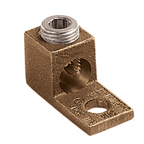 Copper Mechanical Lug, 1 Hole, Straight Tongue, #14 SOL - #4 ... Copper Mechanical Lug, 1 Hole, Straight Tongue, #14 SOL - #4 ...