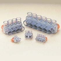 Multi-Tap Connector, Double-Sided, Clear Insul., 8 Ports, 2/0... Multi-Tap Connector, Double-Sided, Clear Insul., 8 Ports, 2/0...