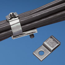 Tie Mount, 304 SS, 1 Hole Foldover, #10 (5mm) Screw