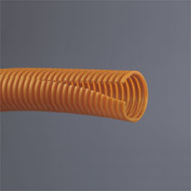 Corr. Loom Tubing Slit, .31" (7.9mm) x 100', Orange