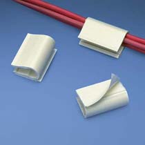 Cord Clip, Hi Temp Adh., Two Bundles, WH