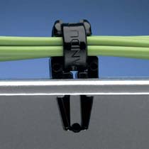 Cable Tie Mount, Push Mount, HS BL