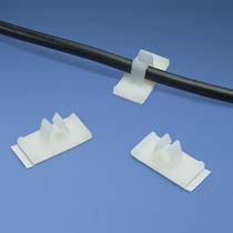 Vertical Cord Clip, Adhesive, .25" (6.4mm) Bundle, NAT