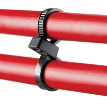 Double Loop Tie, 11.8"L (300mm), Standard, Heat Stabilized, Blac