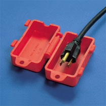 120 Volt AC Cord Lockout Device, Red 120 Volt AC Cord Lockout Device, Red