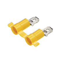Male Disconnect, vinyl barrel insulated, 12 - 10 AWG, .250 x ...