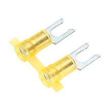 Locking Fork Terminal, funnel entry, nylon insulated, 12 - 10... Locking Fork Terminal, funnel entry, nylon insulated, 12 - 10...