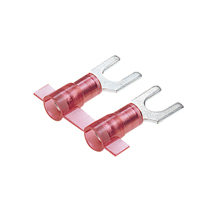 Fork Terminal, funnel entry, nylon insulated, 22 - 18 AWG, #1... Fork Terminal, funnel entry, nylon insulated, 22 - 18 AWG, #1...