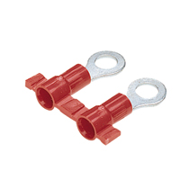 Ring Terminal, vinyl insulated, 22 - 18 AWG, #10 stud size, f... Ring Terminal, vinyl insulated, 22 - 18 AWG, #10 stud size, f...