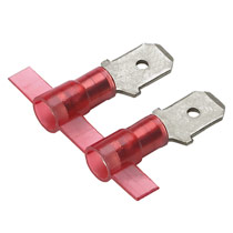 Male Disconnect, nylon barrel insulated, 22 - 18 AWG, .250 x ...