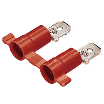Metric Male Disconnect, vinyl barrel insulated, .5 - 1.5mm