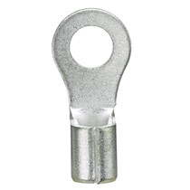 Ring Terminal, narrow tongue, non-insulated, 22 - 16 AWG, #6... Ring Terminal, narrow tongue, non-insulated, 22 - 16 AWG, #6...
