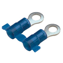Ring Terminal, narrow tongue, nylon insulated, 16 - 14 AWG, #... Ring Terminal, narrow tongue, nylon insulated, 16 - 14 AWG, #...