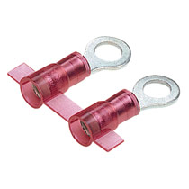 Ring Terminal, narrow tongue, nylon insulated, 22 - 18 AWG, #... Ring Terminal, narrow tongue, nylon insulated, 22 - 18 AWG, #...