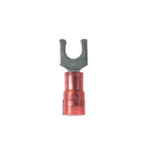 Short Locking Fork Terminal, nylon insulated, 22 - 18 AWG, #1... Short Locking Fork Terminal, nylon insulated, 22 - 18 AWG, #1...