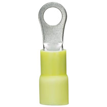 Ring Terminal, expanded vinyl insulation, 12 - 10 AWG, #10 st... Ring Terminal, expanded vinyl insulation, 12 - 10 AWG, #10 st...