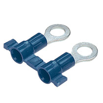 Ring Terminal, narrow tongue, vinyl insulated, 16 - 14 AWG, #... Ring Terminal, narrow tongue, vinyl insulated, 16 - 14 AWG, #...