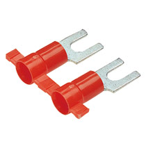 Metric Fork Terminal, vinyl insulated, .5 - 1.5mm Metric Fork Terminal, vinyl insulated, .5 - 1.5mm