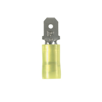 Metric Male Disconnect, nylon barrel insulated, 2.5 - 6.0mm