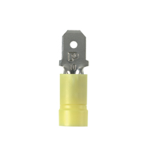 Male Disconnect, vinyl barrel insulated, 12 - 10 AWG, .250 x ...