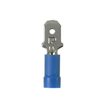 Male Disconnect, vinyl barrel insulated, 16 - 14 AWG, .250 x ...