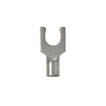 Short Locking Fork Terminal, non-insulated, 14 - 10 AWG, 1/4"...