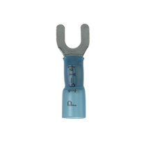Fork Term, Heat Shrink, 16-14 AWG, #10