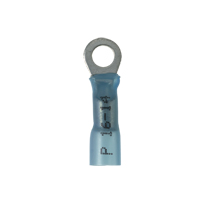 Ring Term, Heat Shrink, 16-14 AWG, #10 Stud Size Ring Term, Heat Shrink, 16-14 AWG, #10 Stud Size