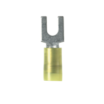 Fork Terminal, nylon insulated, 12 - 10 AWG, 1/4" stud size